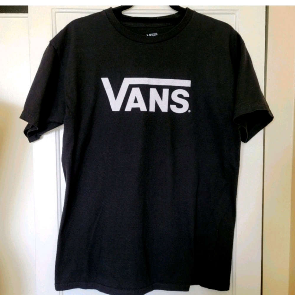 VANS Basic Black Graphic T-shirt size Medium